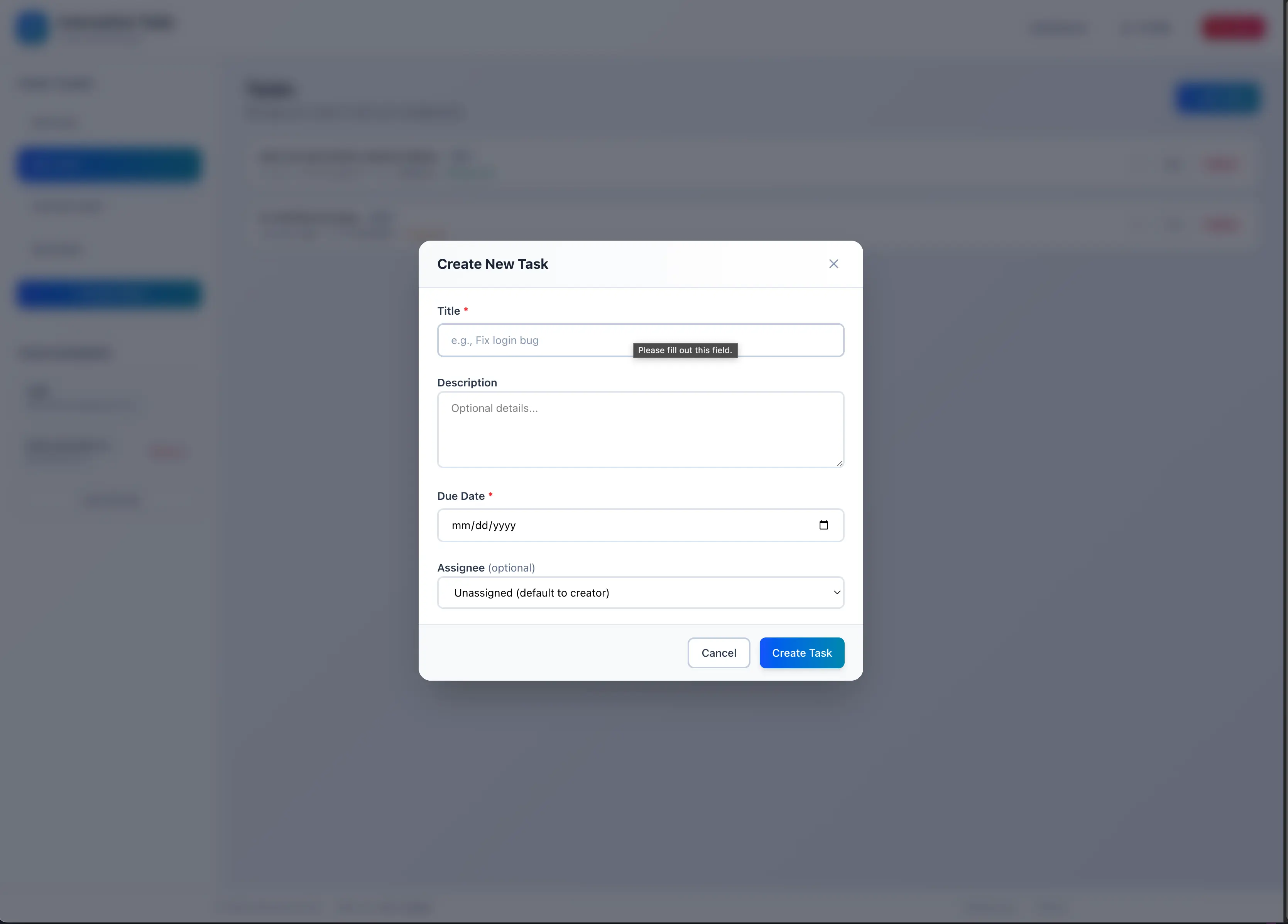 Interactive Todo Application screenshot 7