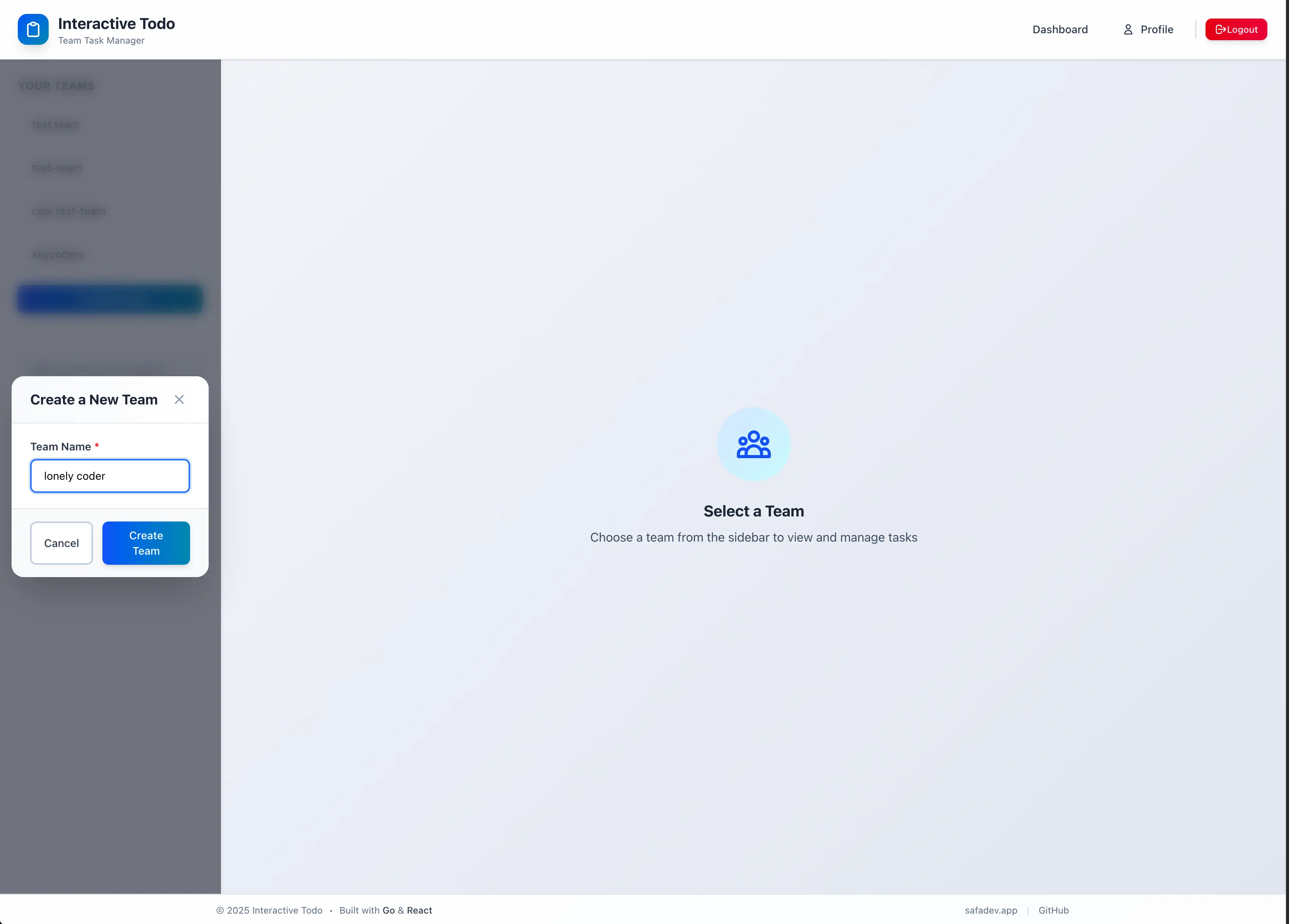 Interactive Todo Application screenshot 4