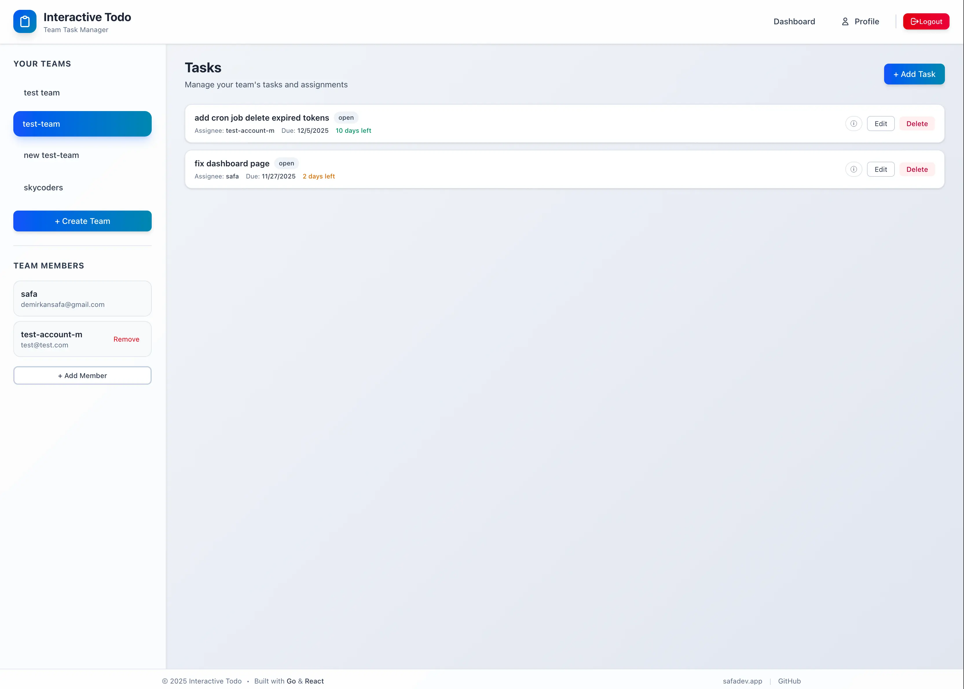 Interactive Todo Application screenshot 6